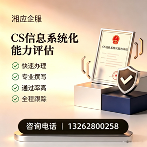绍兴CS信息系统化能力评估申报服务