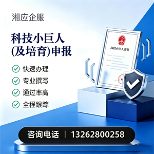 绍兴科技小巨人及培育企业申报服务